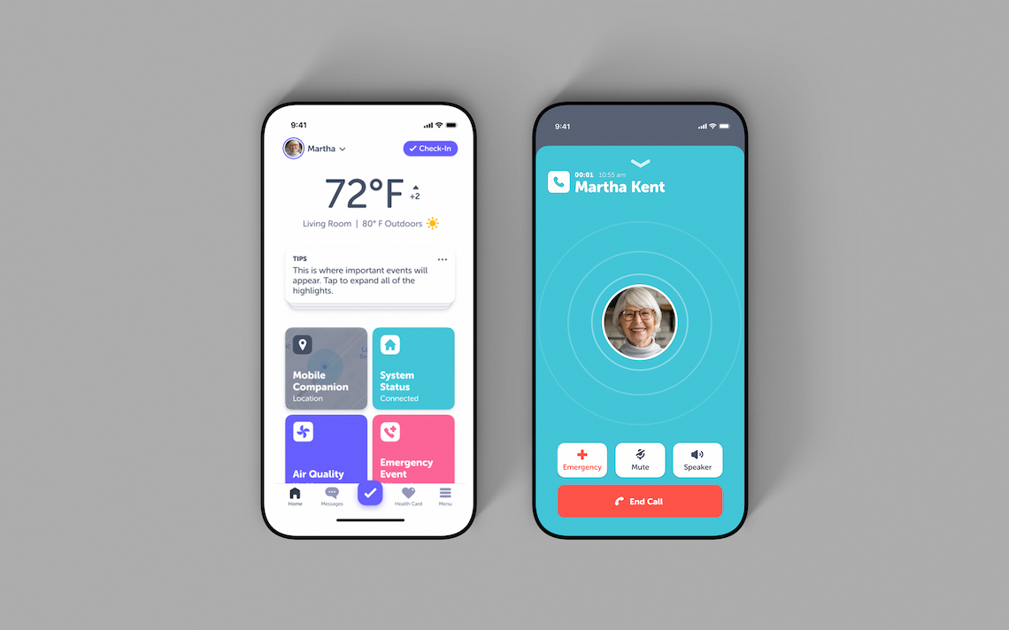 Aloe Care Health Medical Alert for Seniors, Caregivers. Fall detection